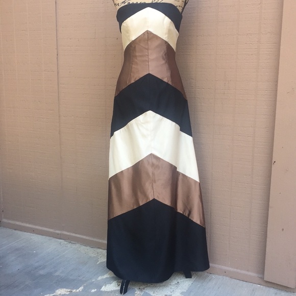 Sz 2 Jessica McClintock Strapless Evening Gown - Picture 3 of 8